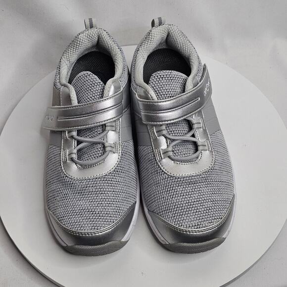 Orthofeet Biofit Joelle Womens 6 Extra Wide (2E) Gray Silver Sneakers Orthopedic - Picture 3 of 8